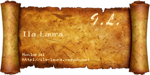Ila Laura névjegykártya
